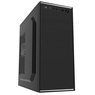 CiT Jet Stream Mid Tower 1 x USB 3.0 / 1 x USB 2.0 Black &amp; Silver Case with 500W PSU