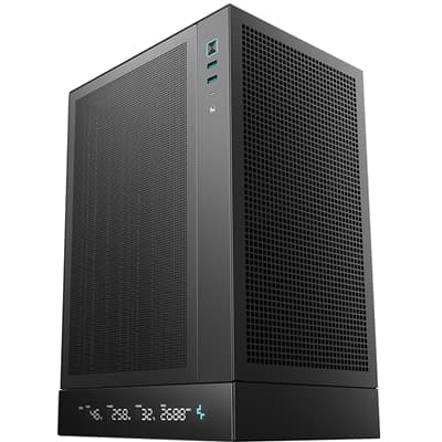 Deepcool CH170 Digital Mini-ITX Case - High Airflow, Supports Water Cooling, Ultra-Quiet Operation, Compact Design for Efficient Space Management