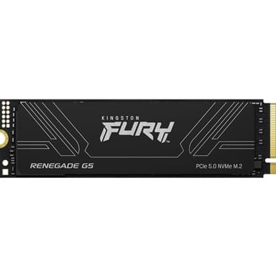 Kingston FURY Renegade (SFYR2S/1T0 ) 1TB NVMe SSD, M.2 Interface, PCIe 5.0 x4 NVMe, 2280, Up to 14,200MB/s read, 11,000MB/s write, Limited 5-year warranty with free technical support.