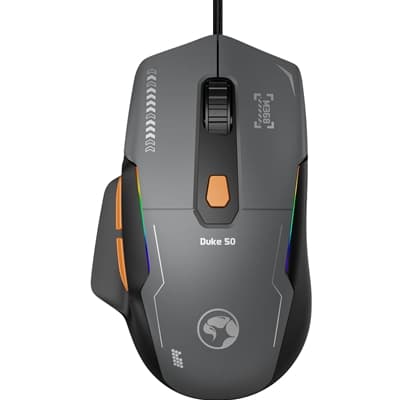 Marvo Duke 50 M368 Wired Gaming Mouse, 6 DPI levels (800 - 12800), 1000Hz Polling Rate, 13 Mode RGB Backlighting, 68g