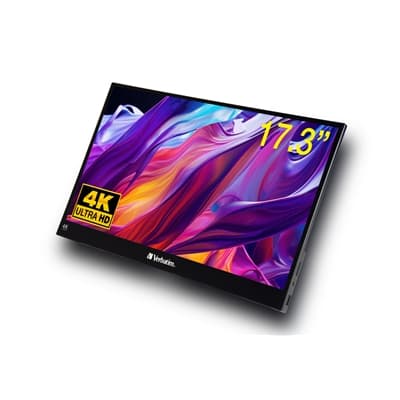Verbatim (32239) Portable 17.3" Touch Monitor 4K UHD ALU