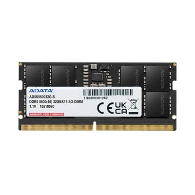 ADATA Premier AD5S560016G-S 16GB (1x 16GB) SODIMM System Memory, 5600MHz, DDR5, CL46