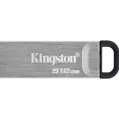 Kingston DataTraveler DTKN/512GB Kyson USB flash drive, 512 GB, USB 3.2 Gen 1 , Capless, Metal