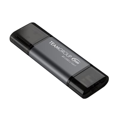 Team TX13128GC01 2 in 1 Dual OTG 128GB Flash Drive, X1 USB 3.2 Gen1, Type C &amp; A, Plug and Play